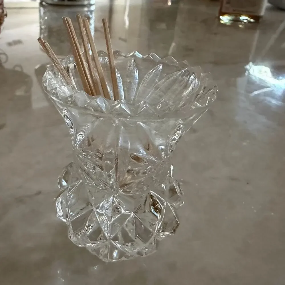 Crystal toothpick holder or mini vase